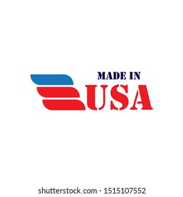 Made in USA Emblem Creative Designs Logo Modern Brand Vector Product
