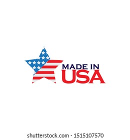 Made in USA Emblem Creative Designs Logo Modern Brand Vector Product
