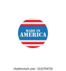 Made in USA Emblem Creative Designs Logo Modern Brand Vector Product
