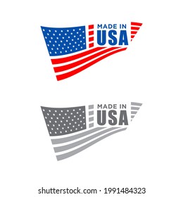 Made in USA Emblem Creative Designs Logo Modern Brand Vector Product.EPS 10