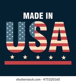 made in usa emblem icon vector illustration design