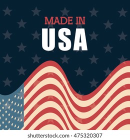 made in usa emblem icon vector illustration design