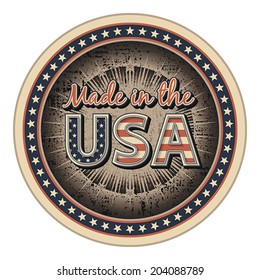 Made In The USA. EPS 8, CMYK