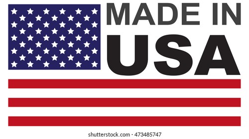Made in USA flag badge