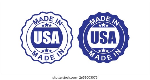 Made in USA Grunge Stamp Vector for American Products