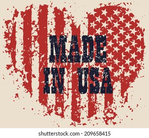 Made In Usa Heart Sign