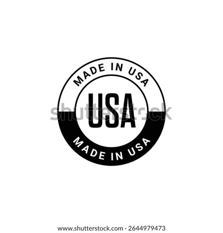 made in USA icon design vector template