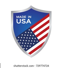 made in usa icon and vector