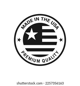 Fabricado en los EE.UU. vectores de icono,Calidad Premium por hecho en el emblema de los ee.uu.