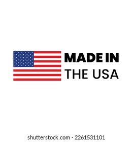 Hergestellt in den USA Ikone Vektor, Premium Qualität durch Herstellung des usa-Emblems