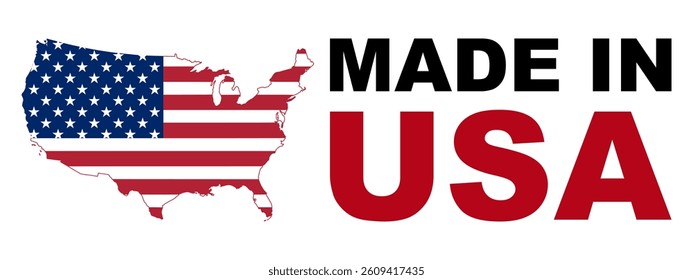 Made in the USA icons. Made in USA stamp