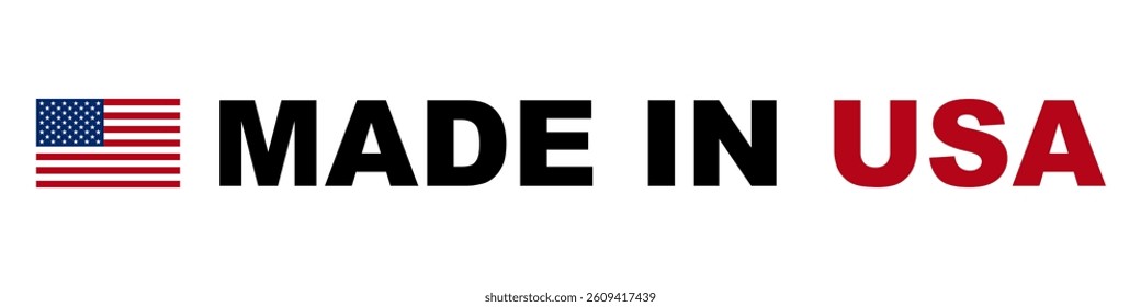 Made in the USA icons. Made in USA stamp