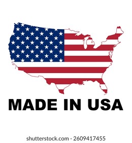 Made in the USA icons. Made in USA stamp