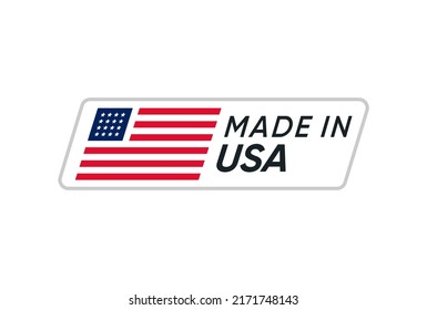 Made In USA Label Banner Vector Design