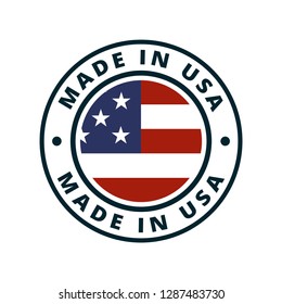 Made Usa Label Illustration Stock Vector (Royalty Free) 1287483730 ...