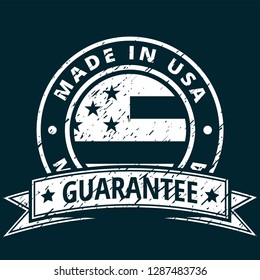 Made in USA label illustration