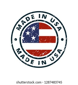 Made in USA label illustration