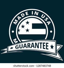 Made in USA label illustration