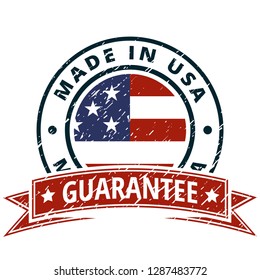 Made in USA label illustration