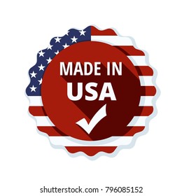 Made in USA label  illustration