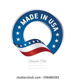 Made in USA label logo icon quality certified