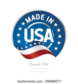 Made in USA label logo stamp quality certified