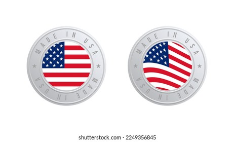 Made in USA label with United States flag.