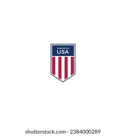 Made in USA label vector graphics