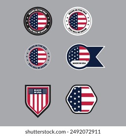 MADE IN USA LABEL, VECTOR LABEL, MADE IN USA LABLE DESIGN, LABEL DESIGN, USA LABEL DESIGN