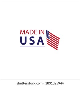 Diseñado con el logo de usa. Bandera hizo estados norteamericanos banderas marca marca producto insignia etiquetas patrióticas emblema estrella cinta adhesiva,Ilustración vectorial