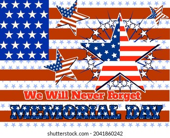 Made in the USA logo or label. Vector illustration eps10