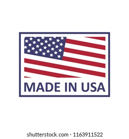 Made in USA logo on a white background