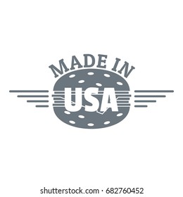 Made in USA logo. Simple illustration of made in USA vector logo for web design