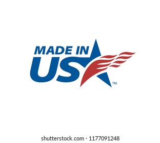 Made In USA logo for use on product packaging and corporate advertising. Unlimited use per brand, including multiple products with same brand name. New license/download required for multiple brands.