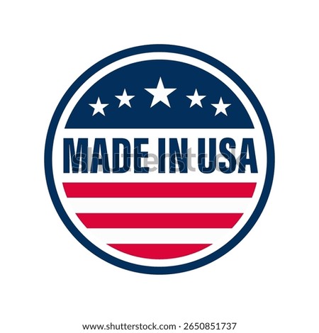 Made in USA patch. USA badge