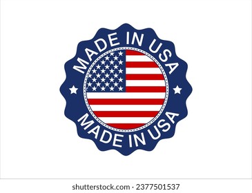 Ilustración vectorial hecha en USA 