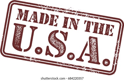 Made in the USA Rubber Stamp