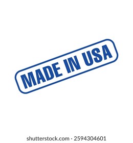 Made in USA Rubber Stamp Vector Template