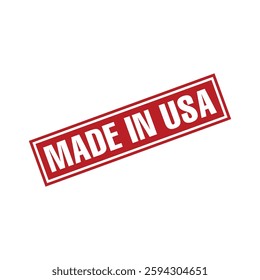 Made in USA Rubber Stamp Vector Template