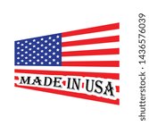  made in USA sign vector