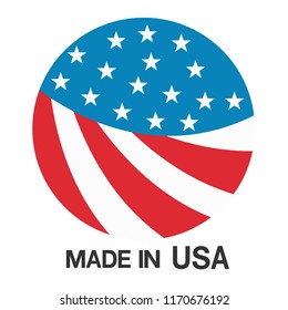 made in USA sign vector