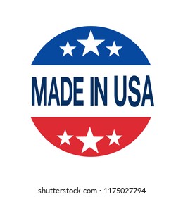 made in USA sign vector