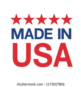 made in USA sign vector