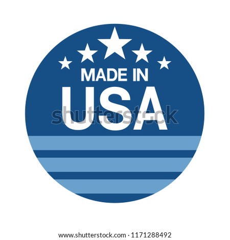 made in USA sign vector