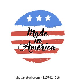 Made in USA sign. Vector illustration