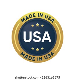 Hergestellt in den USA Stempel-Vektordesign