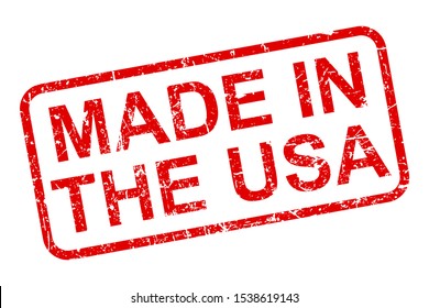 Made in the USA stamp icon sign – vector