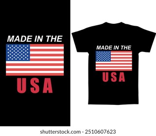 Made in the usa t shirt vector design