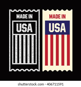 Made in the USA ticket.