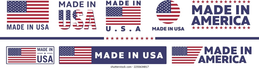 Made in USA Vector Icon Illustration